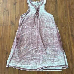 Z supply pink burnout casual dress size M a line